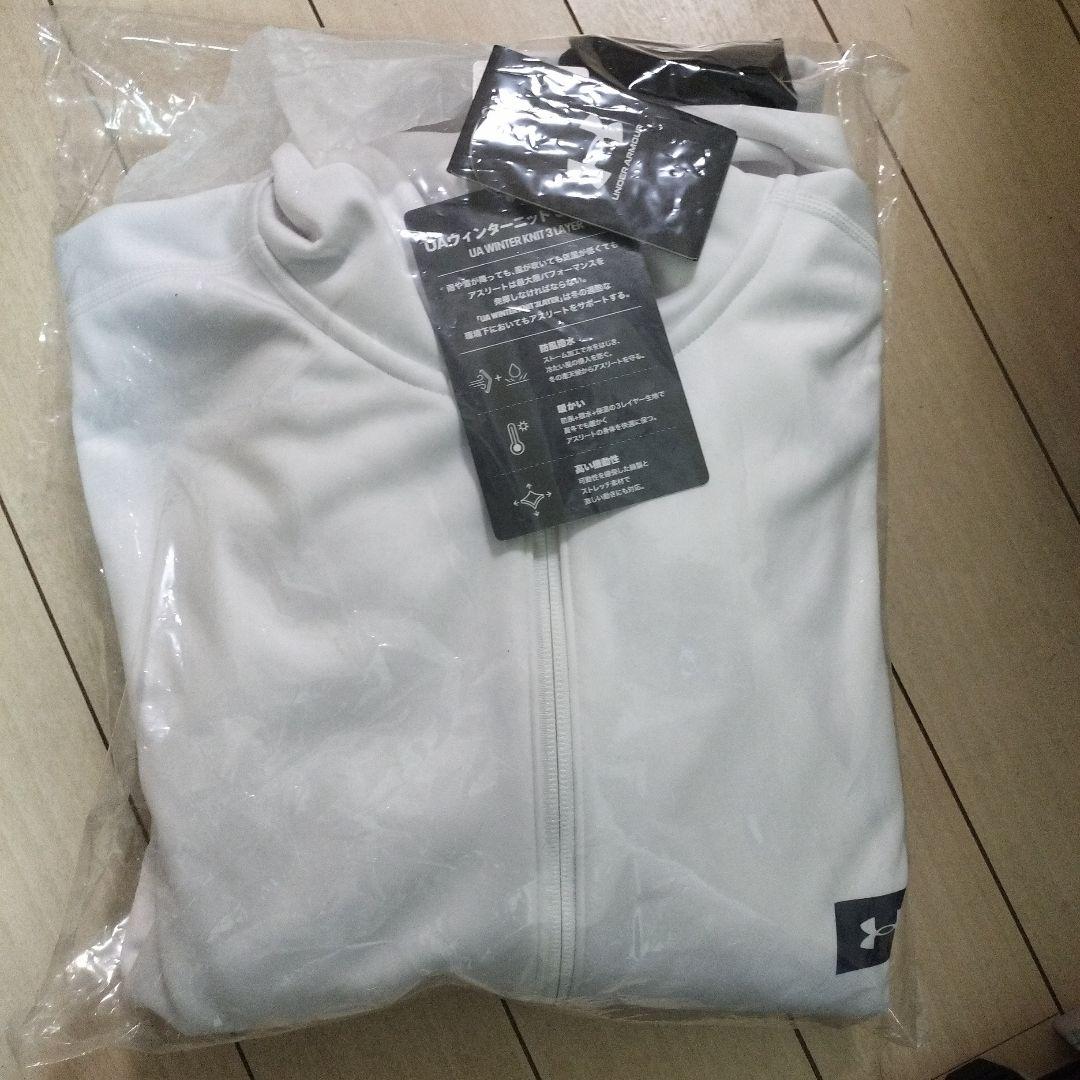 アンダーアーマー　ウインターニット　3レイヤー ジャケット4.0　S　ホワイト