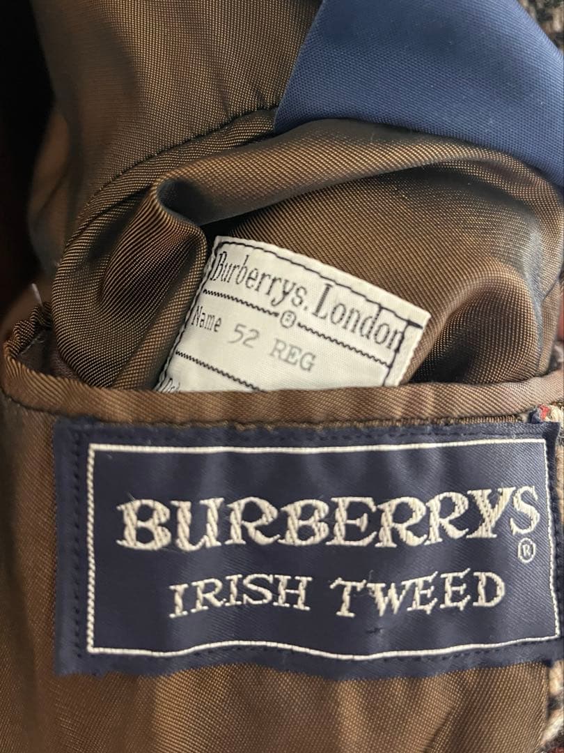 バーバリー ヘリンボーン irish tweed バルマカーンコート