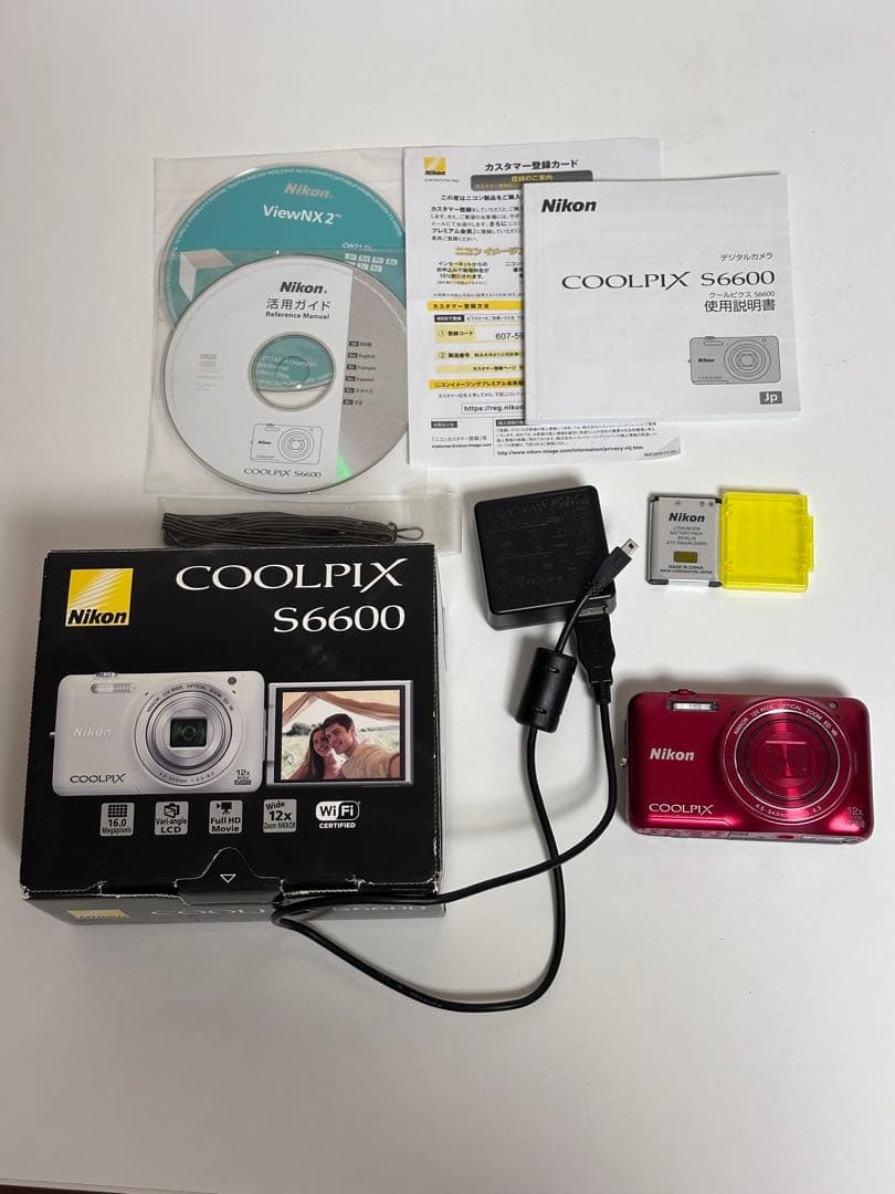 【美品】Nikon COOLPIX S6600 レッド