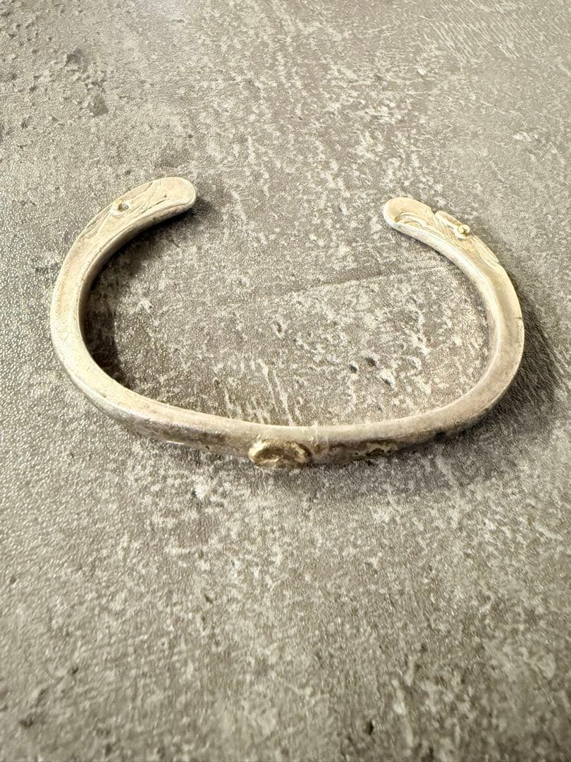 ⭐︎goro’s ゴローズ OLD 金メタル付き金目イーグルブレス 顔バングル⭐︎