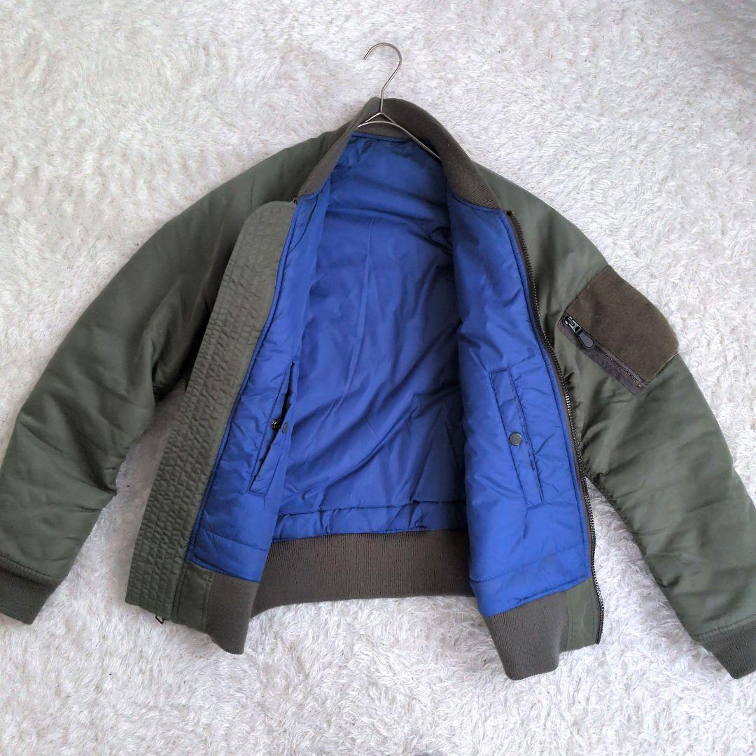 みアビレックス　AVIREX ma-1 完全リバーシブル Lサイズ ブルー
