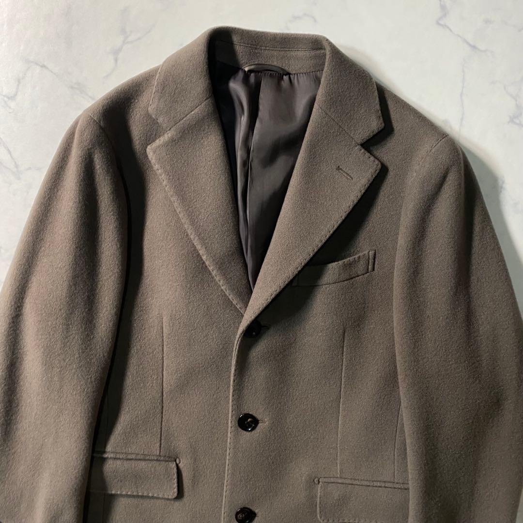 美品】ユニバーサルランゲージ チェスターコート カシミヤ混 picchi M