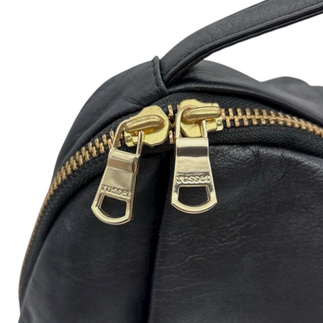 近年モデル◎ 美品◎ ラシット レザー リュックサック A4可 ブラック