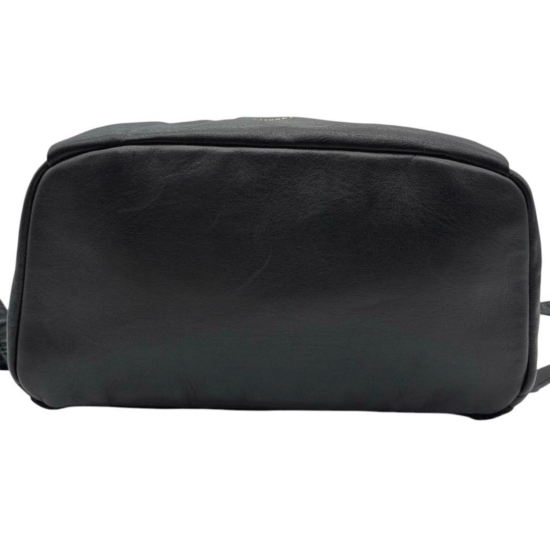 近年モデル◎ 美品◎ ラシット レザー リュックサック A4可 ブラック