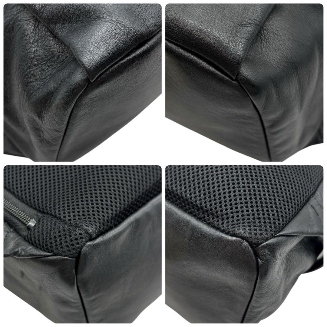 近年モデル◎ 美品◎ ラシット レザー リュックサック A4可 ブラック