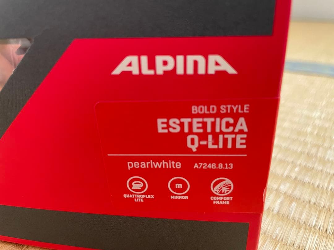 アルピナ ゴーグル ESTETICA Q-LITE パールホワイト メガネ対応