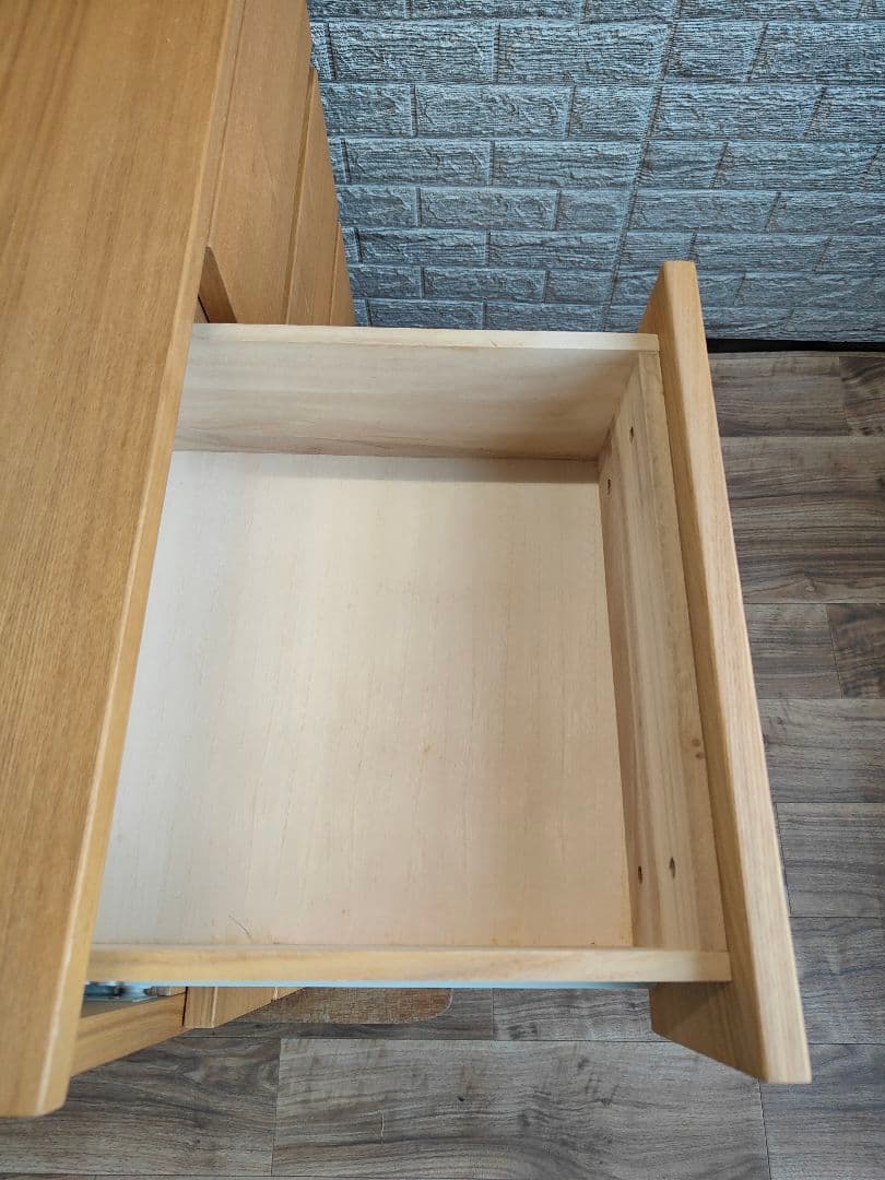 MUJI 無印良品 廃盤品 チェスト 4段 タモ材