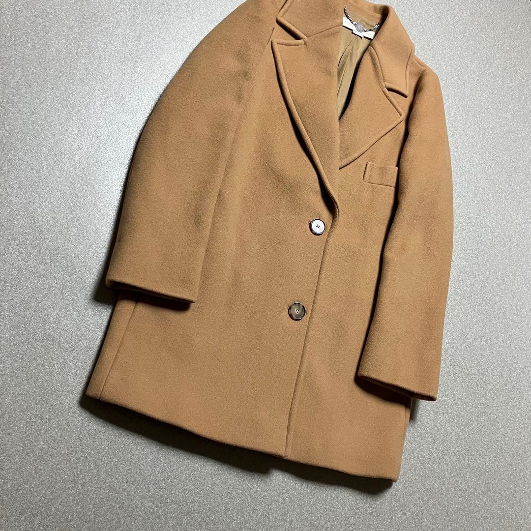 【キャメル✨ラムウール】ステラマッカートニー チェスターコート