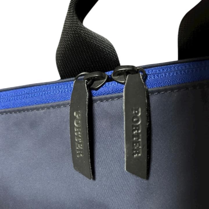 【美品】PORTER ポーター ムース 2way デイパック リュック ネイビー