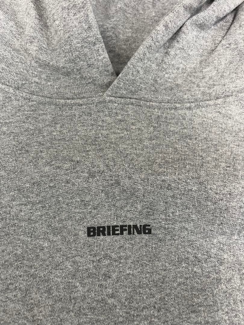 BRIEFING グレー フード付きパーカー