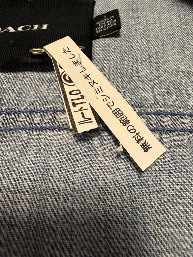 COACH ロゴパターン デニムジャケット S