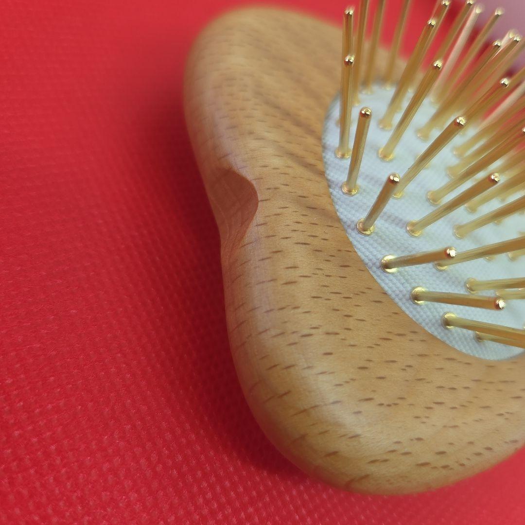 スノーフォックス　カッサ　ウッドミニハート　ヘアブラシ