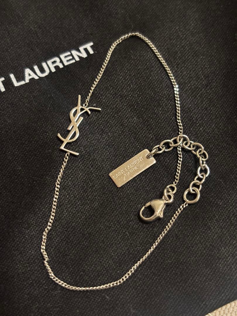 SAINT LAURENT シルバーブレスレット