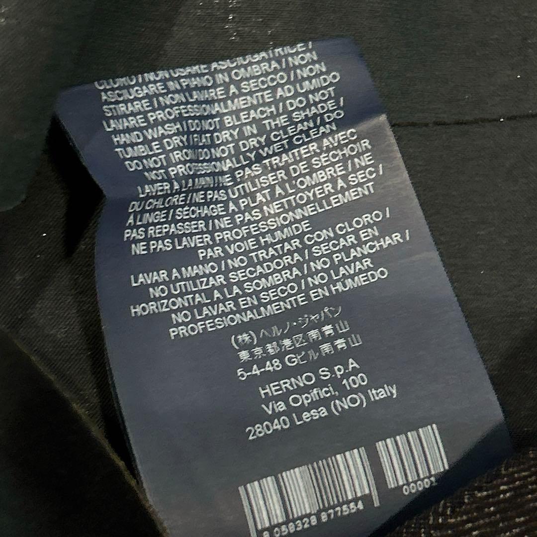 未使用✨　ヘルノ　herno ステンカラー　コート　リバーシブル　ゴム引き 48