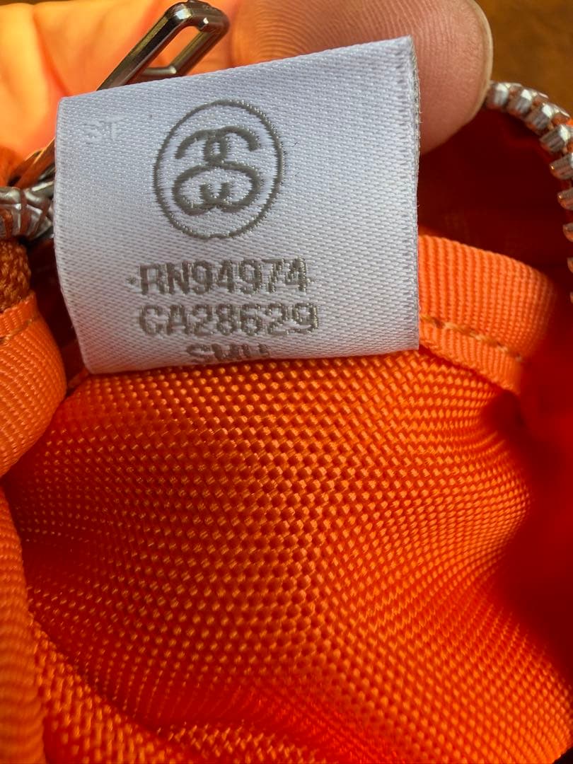 ポータステューシー コラボ ボディバッグ 三日月型 オレンジ