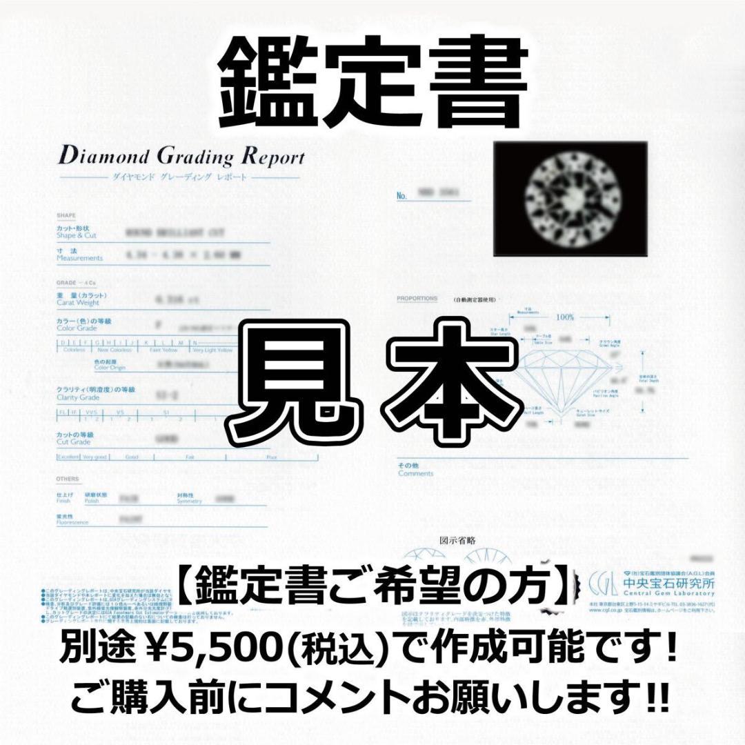 ひびたん様　PT天然ダイヤモンドピアス 計1.0ct 中央宝石研究所　鑑定書付き