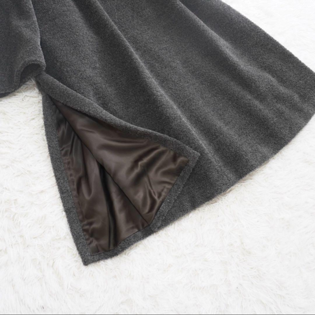 美品 最高級白タグ マックスマーラ 極上アルパカスーパーロングコート ベルト付き