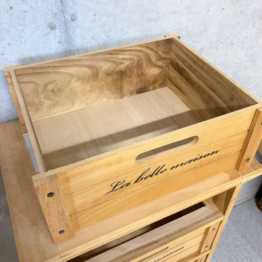 ★新春セール★カントリー調 5段引き出し チェスト 天板タイル リメイク DIY