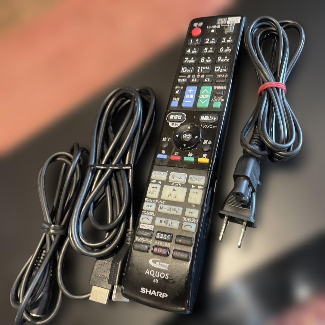 シャープ BD-W570 12倍録 1000GB換装！リモ等付フル装備 完動品！