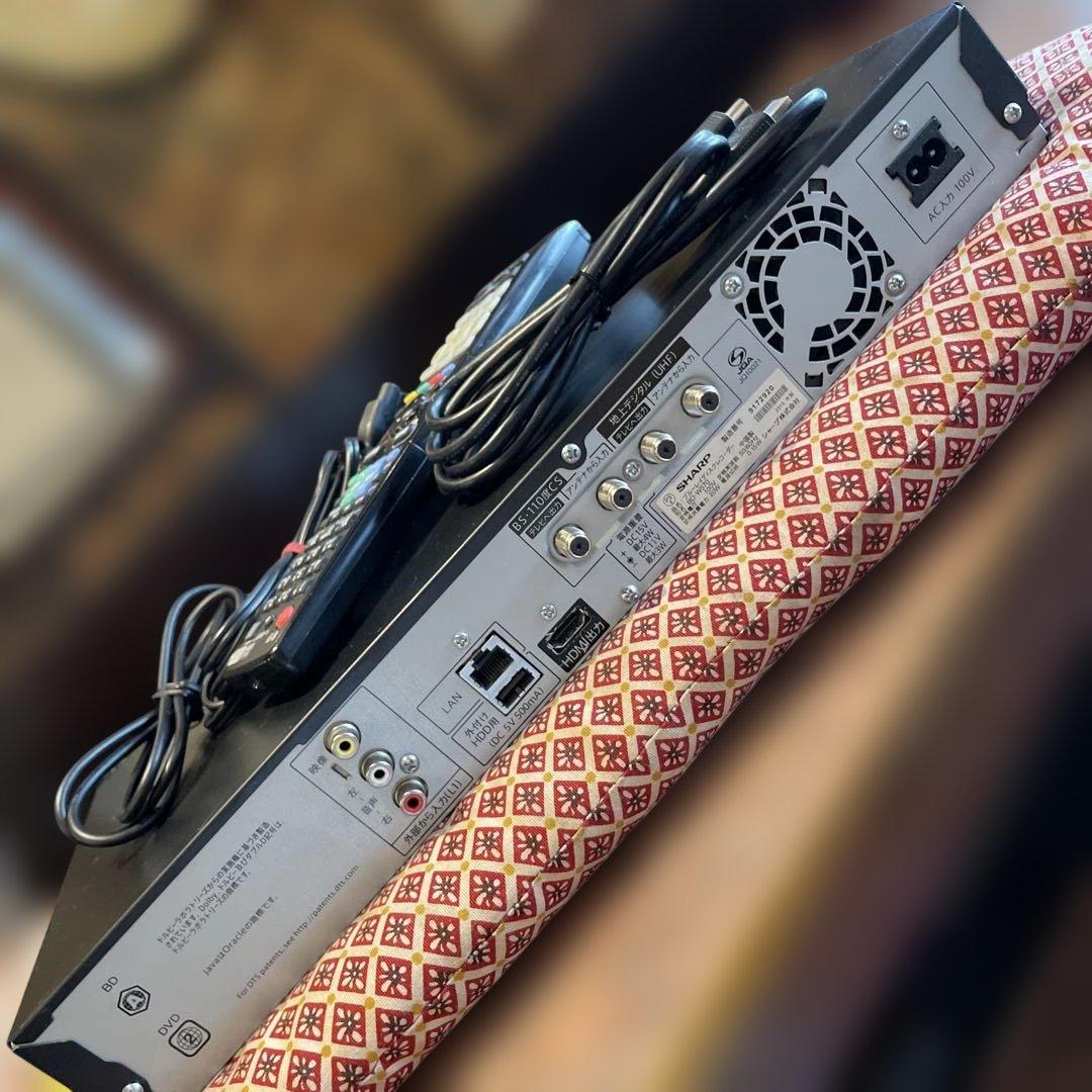 シャープ BD-W570 12倍録 1000GB換装！リモ等付フル装備 完動品！