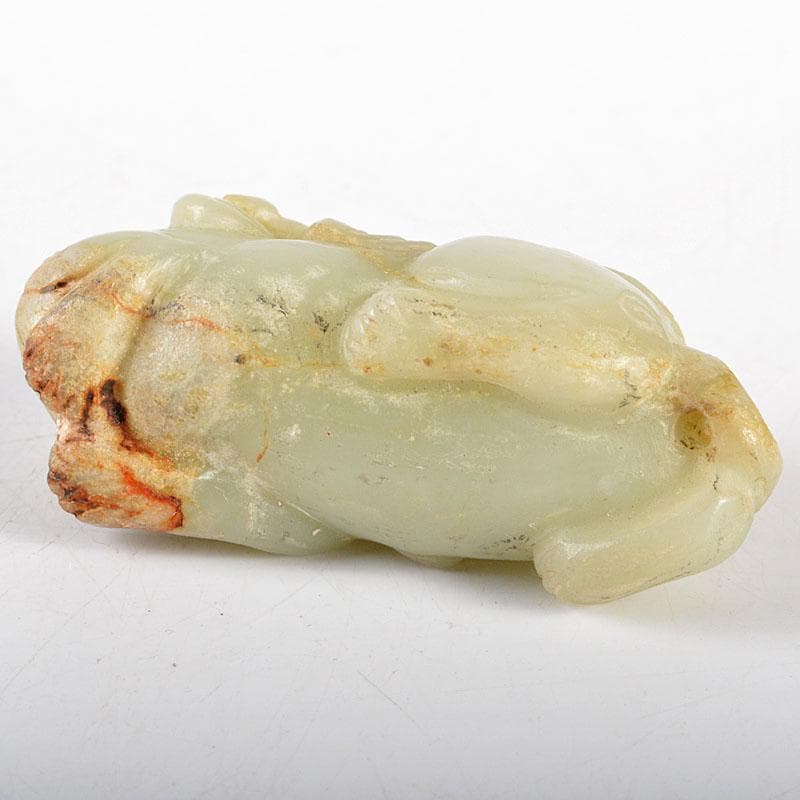 中国 玉石彫刻 神獣 紙鎮 置物 唐木台付 C R5462 - メルカリ