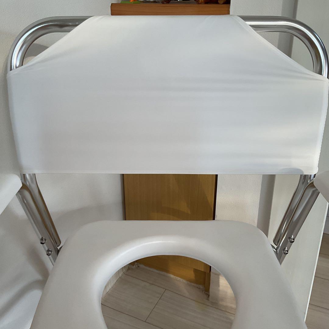 Y日進医療器アルミ製シャワーチェアTY535スチール製後輪ダブルストッパー