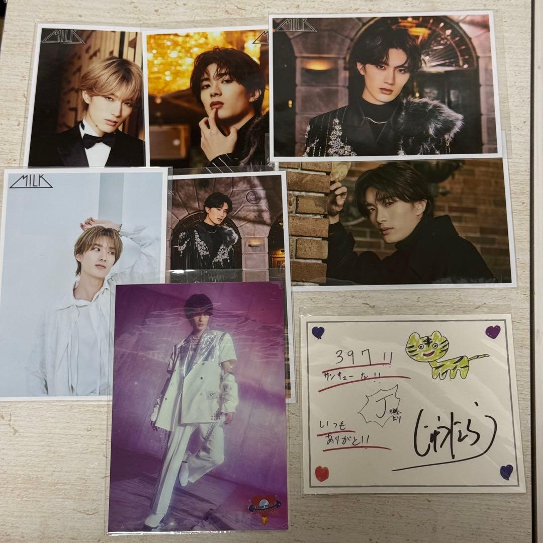 M!LK 山中柔太朗 生写真 メッセージカード - メルカリ