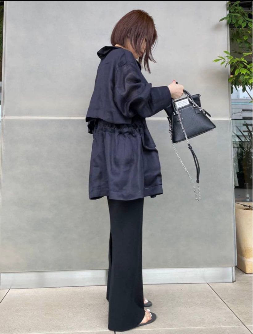 Chaosカオス フロマージュ リネンブルゾン ラミーブルゾン ネイビー