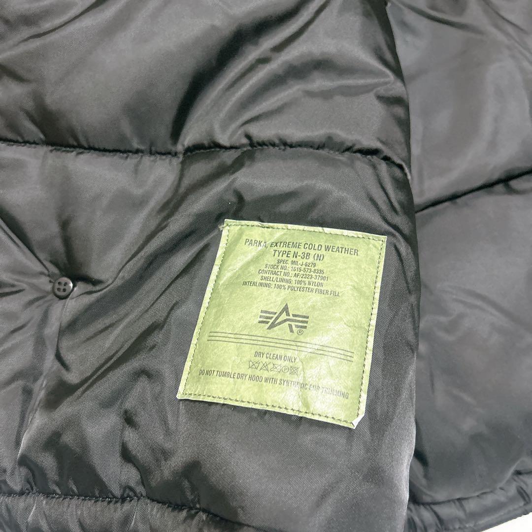 新品タグ付き✨Alpha Industries N-3B 希少4Lサイズ　黒