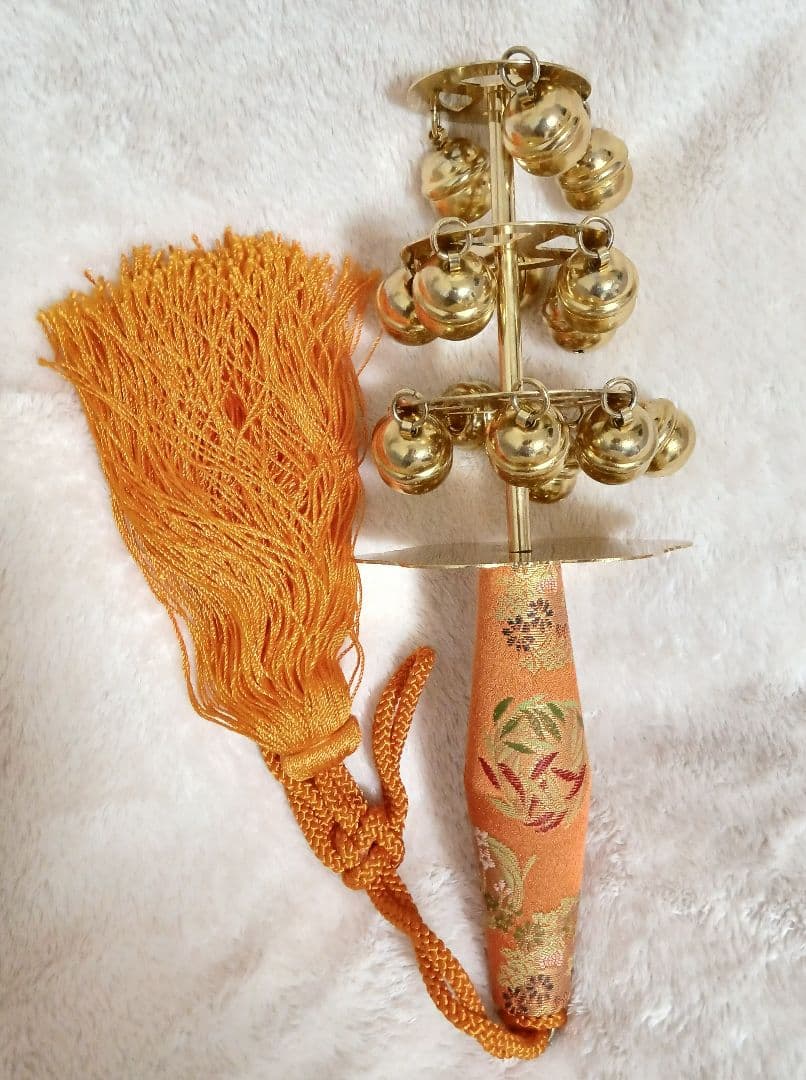 巫女鈴 神楽鈴 三番叟 日本舞踊 小道具 さんばそう三番叟鈴 上 三番叟