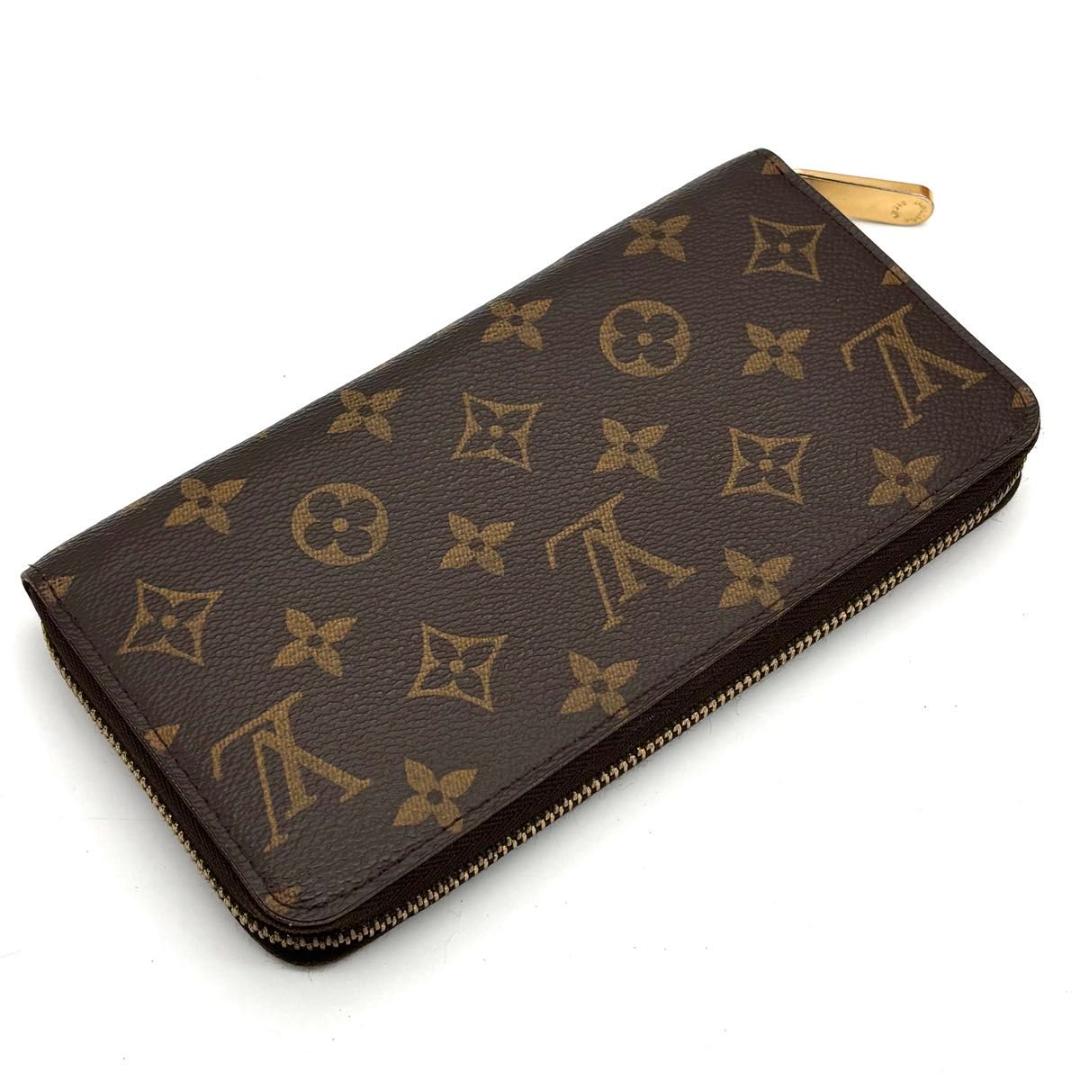 【付属品付】ルイヴィトン モノグラム ジッピーウォレット 長財布 ブラウン