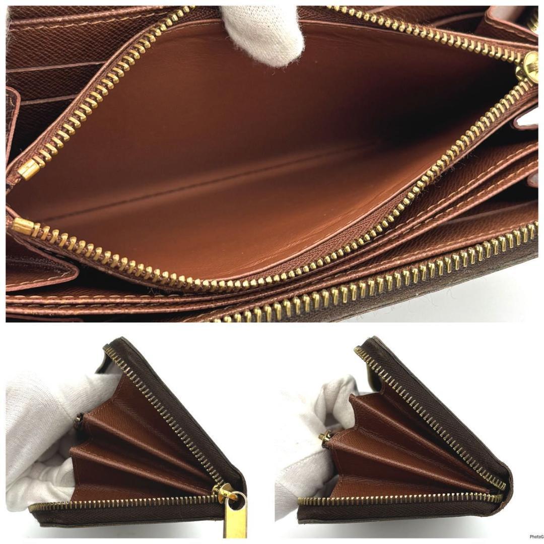 【付属品付】ルイヴィトン モノグラム ジッピーウォレット 長財布 ブラウン