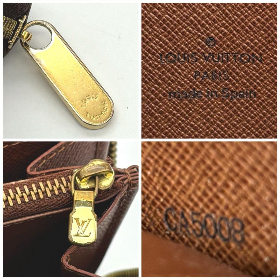 【付属品付】ルイヴィトン モノグラム ジッピーウォレット 長財布 ブラウン