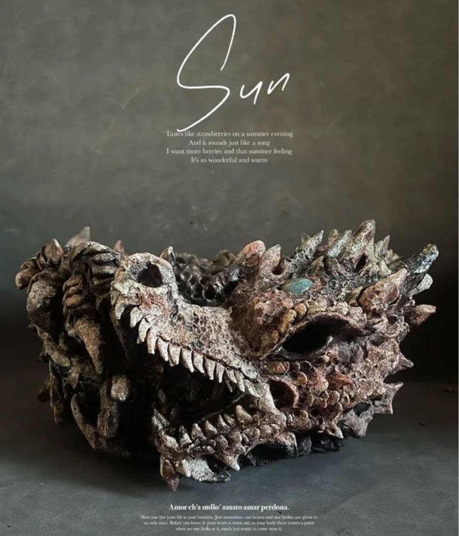 手作植木鉢 「臥龍」作家鉢 訂製 検（ 塊根植物 グラキリス パキプス アガベ) 塊根植物 鉢 植木鉢 Adv-054 (120×95) 2FACE構造 おしゃれ 多肉 作家鉢