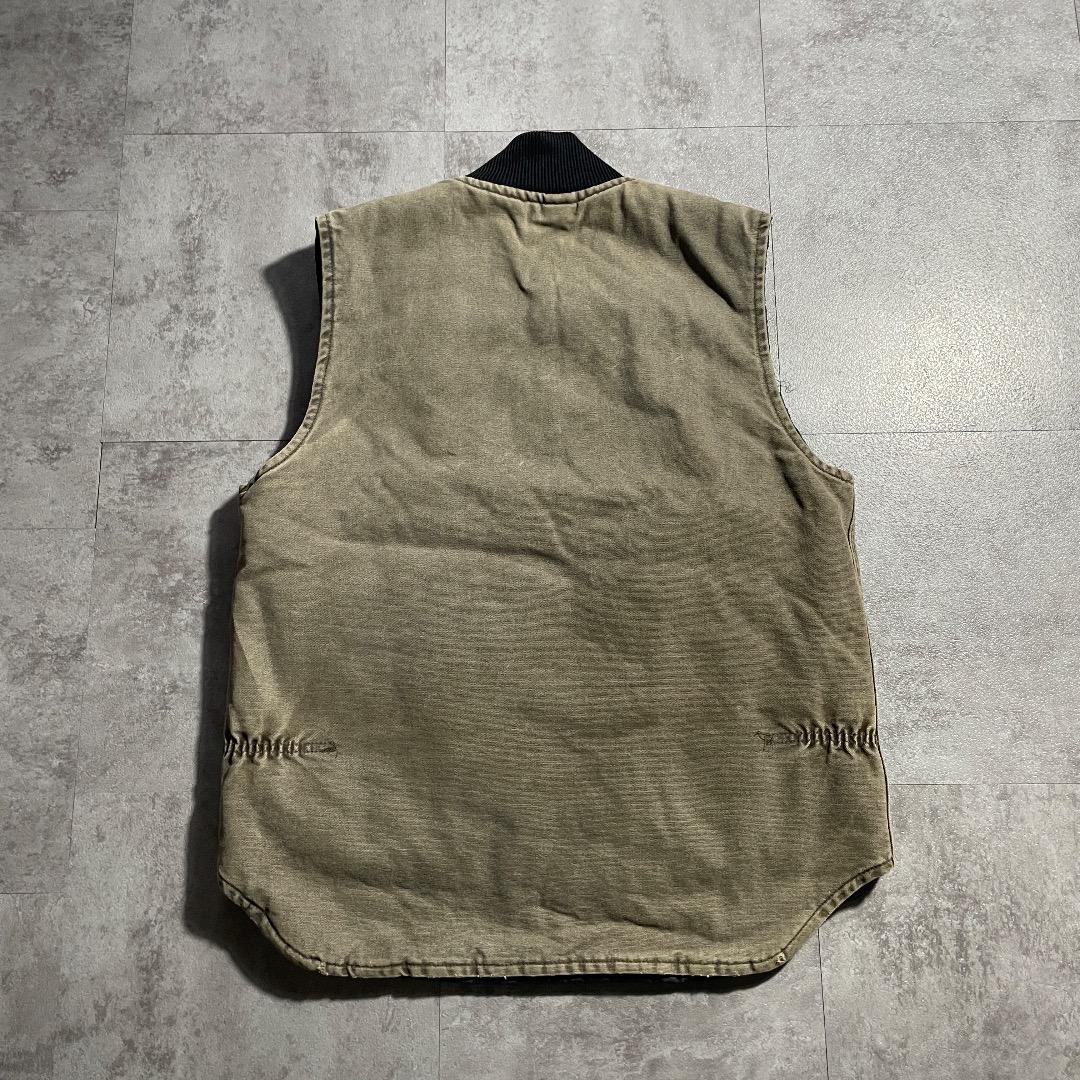 90s 星タグ USA製 ブラウン カーハート ベスト ダックM