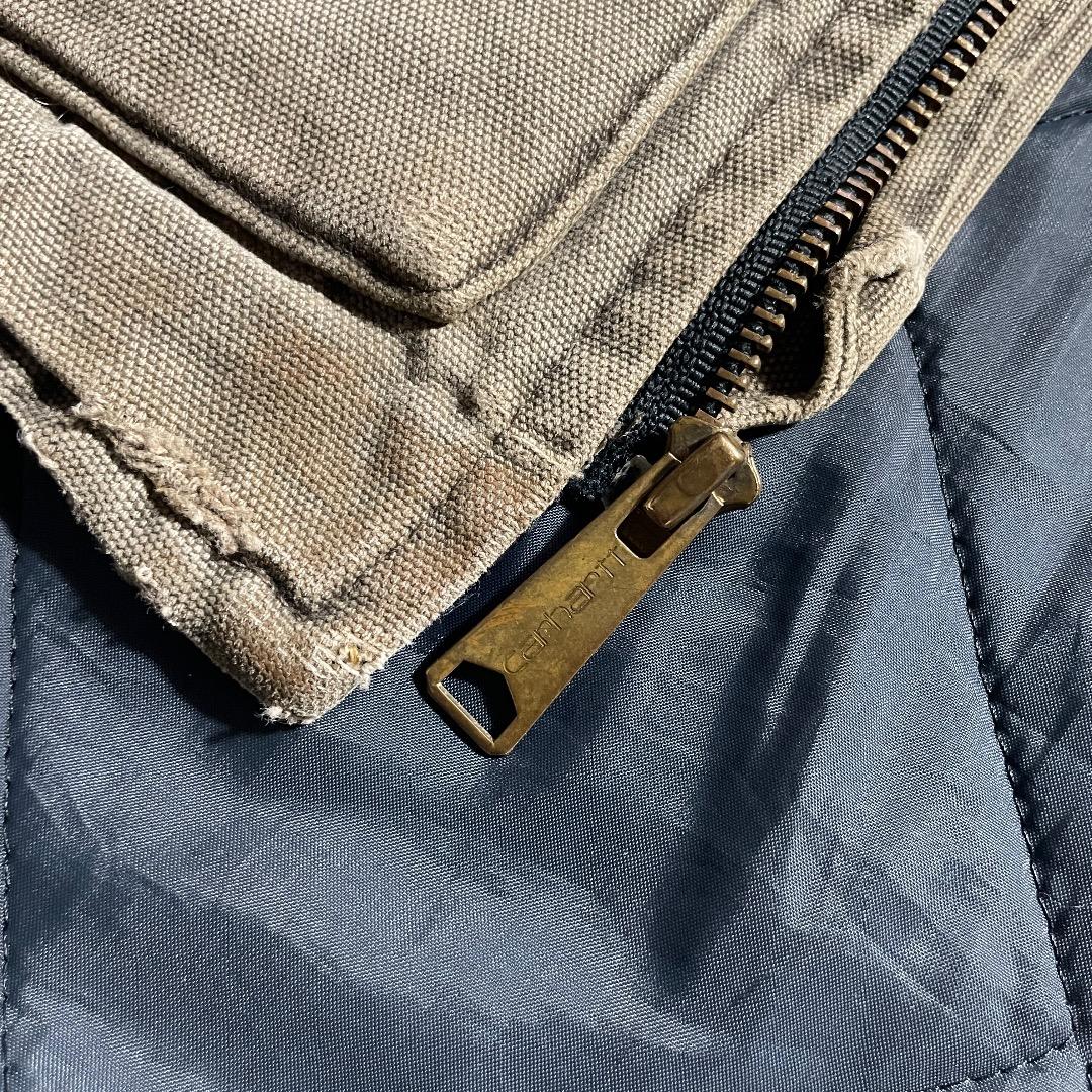 90s 星タグ USA製 ブラウン カーハート ベスト ダックM