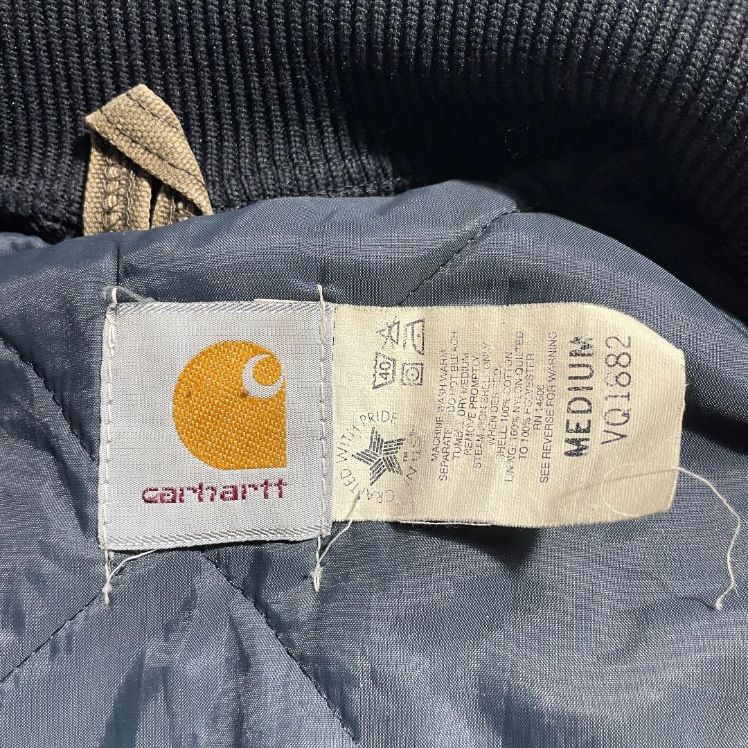 90s 星タグ USA製 ブラウン カーハート ベスト ダックM