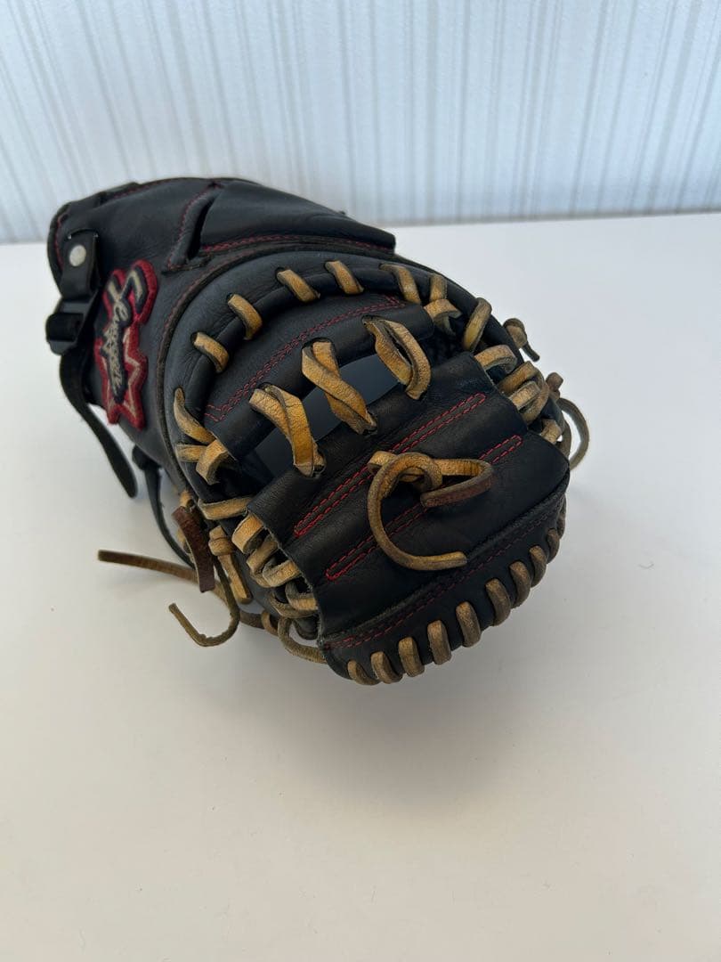 少年野球 久保田スラッガーキャッチャーミッド軟式グローブ 黒 右投げ用