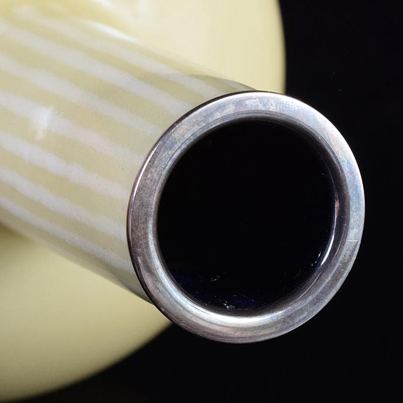 七宝焼 安藤七宝店 純銀刻印 瓶子型 黄玉釉 花瓶 共箱 M R8511 - メルカリ