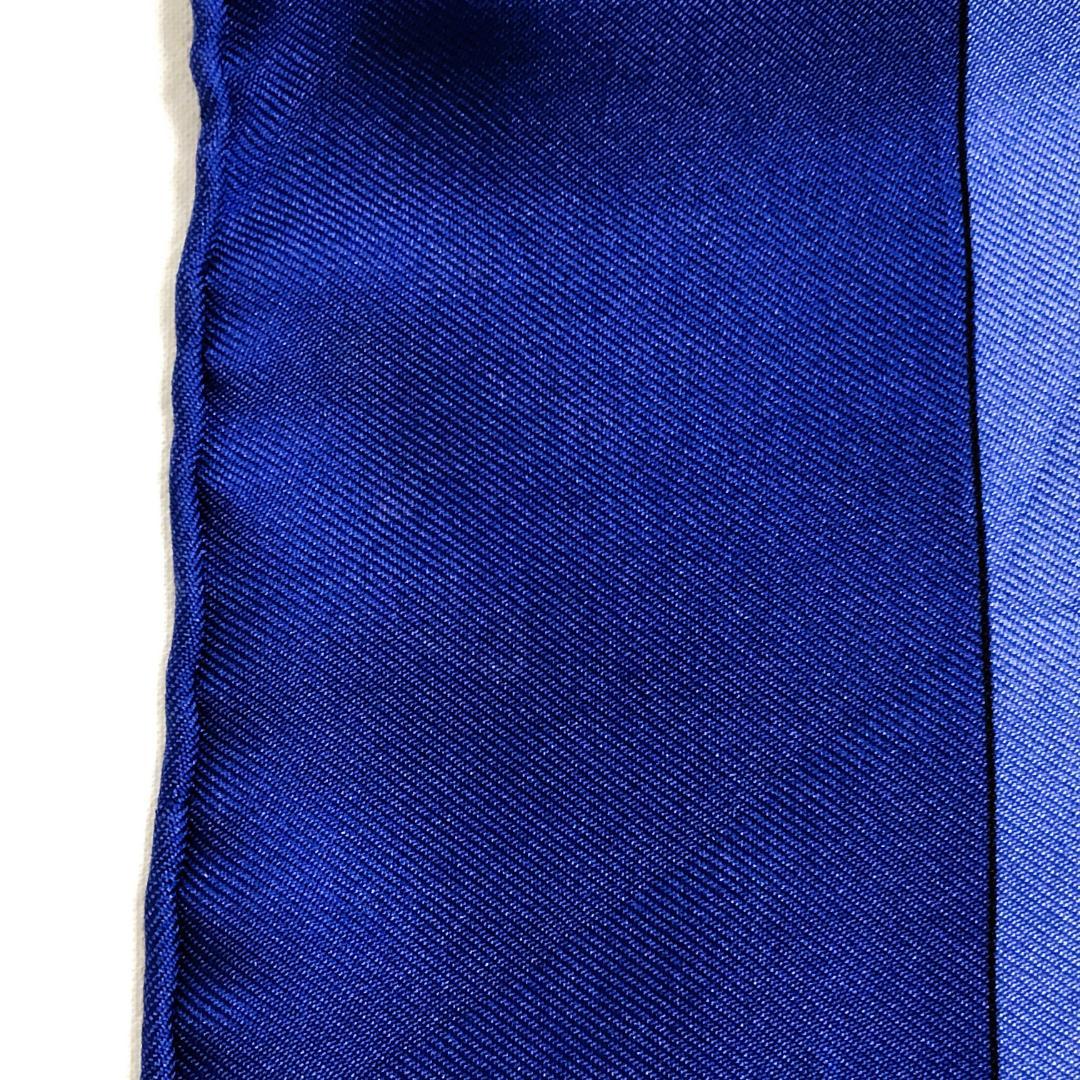 HERMES エルメス カレ90 花の中で過ごす時間 ブルー系 タグ切れ