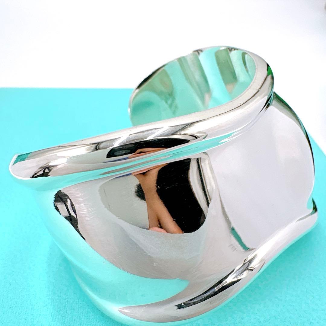 美品 ティファニー ボーンカフ スモール 左手用 バングル シルバー925