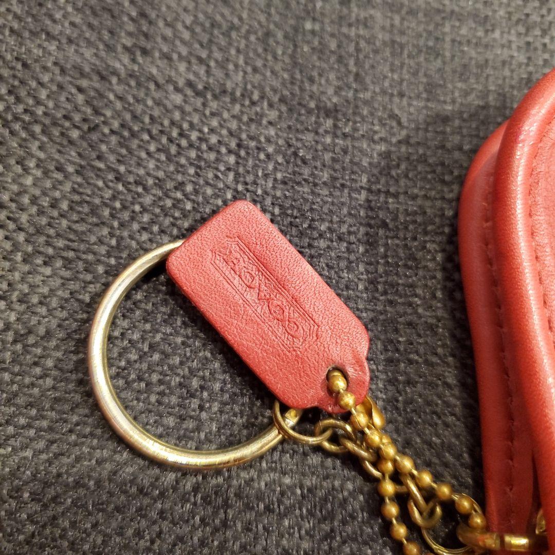 ⭐極美品激レア⭐オールドコーチ　ミニエルゴ　レザー キーホルダー レッド