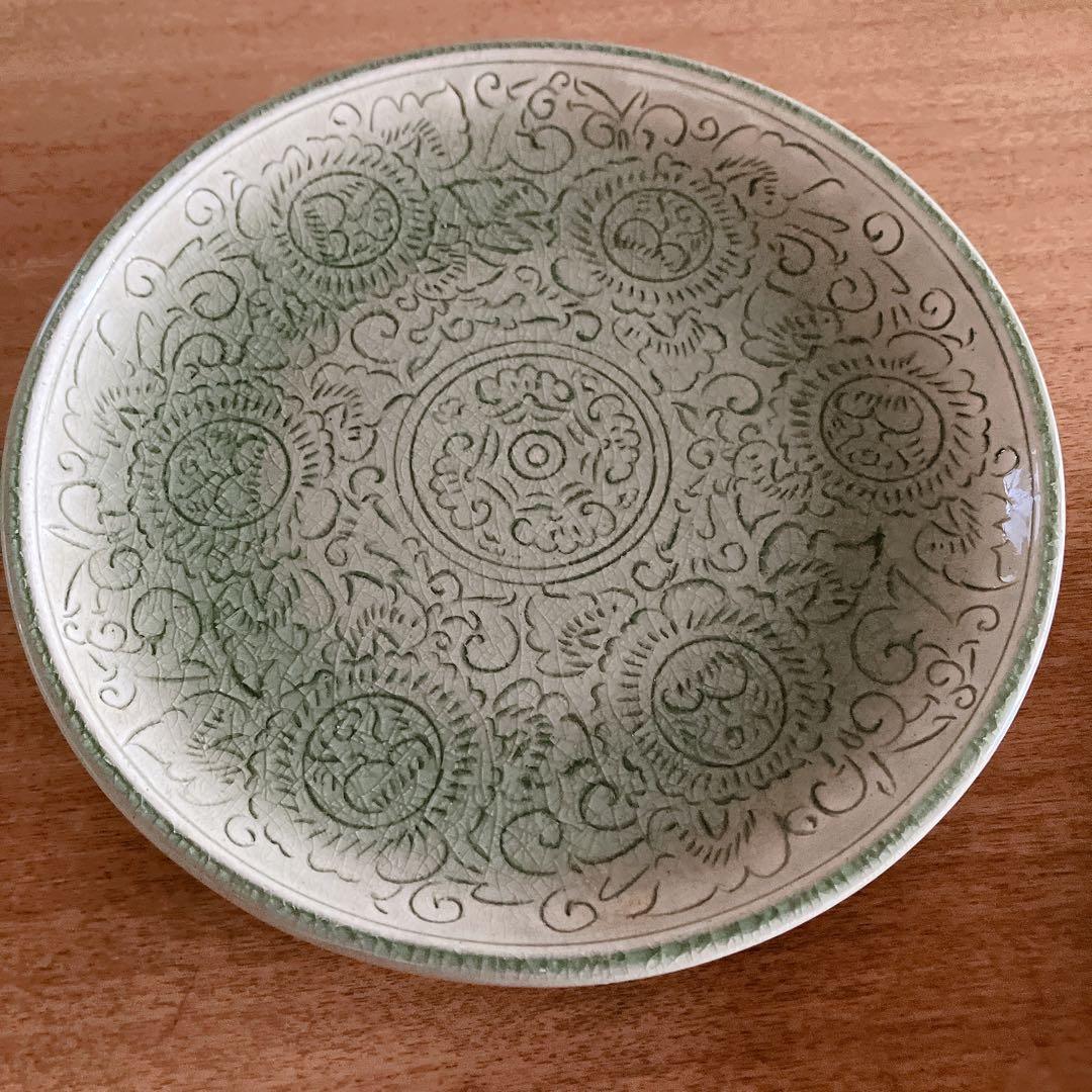 セラドン焼き　皿　プレート　28cm 5枚セット 大皿