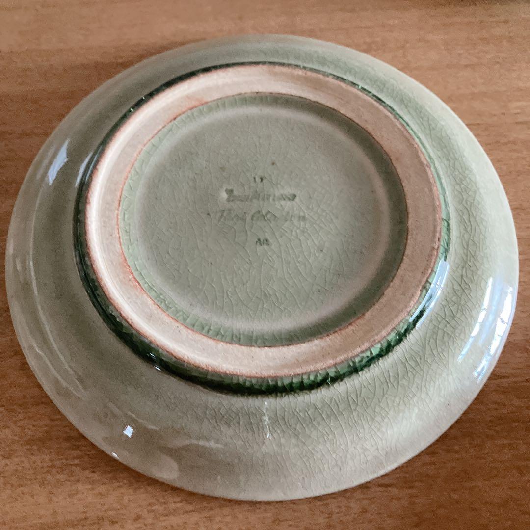 セラドン焼き　皿　プレート　28cm 5枚セット 大皿