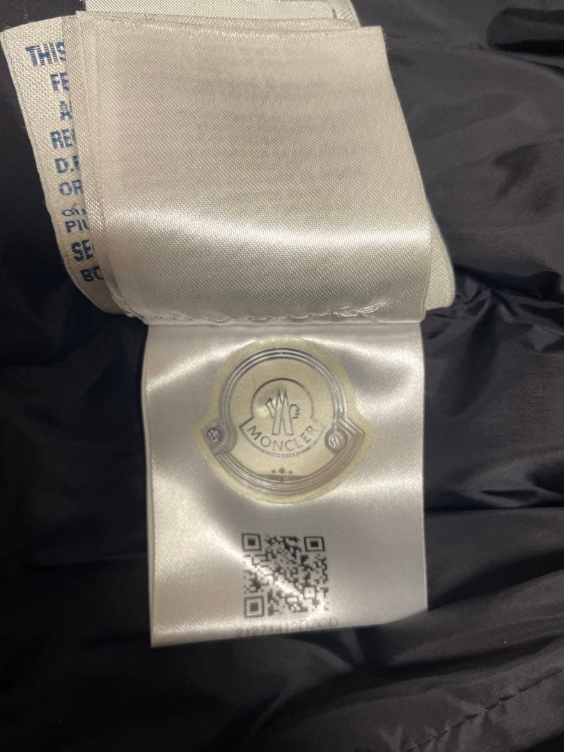 MONCLER RYANブラックsize0 中古品 モンクレール ライ