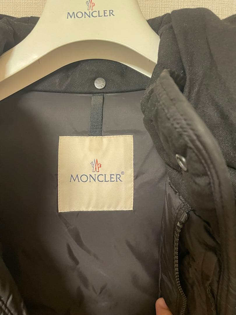 MONCLER RYANブラックsize0 中古品 モンクレール ライ