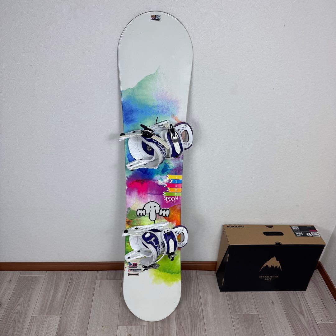 専用SPOON スノーボードセット 130cm ブーツ23cm 専用SPOON ブーツ23cm