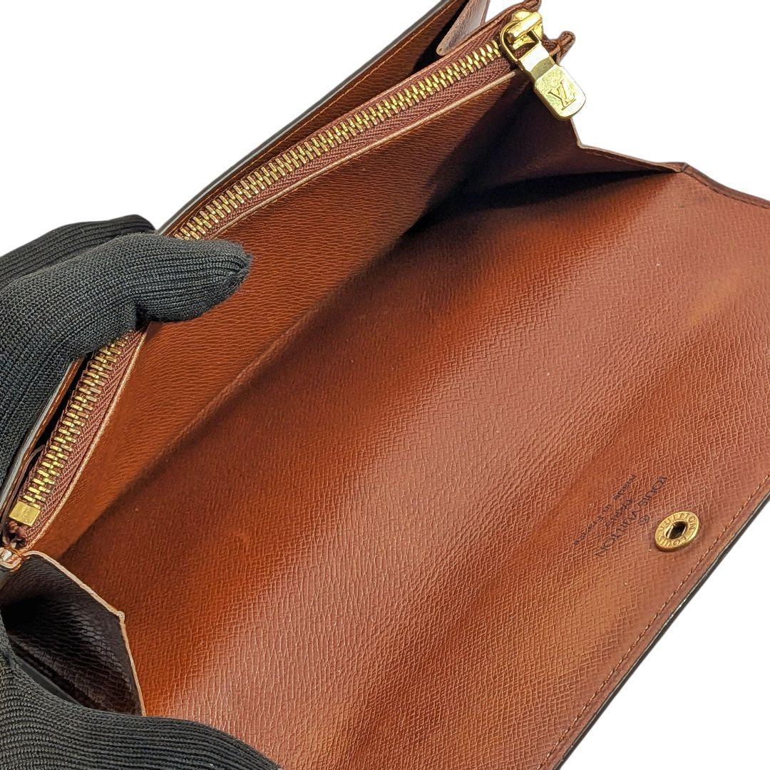 外観美 ルイヴィトン モノグラム ポシェット ポルトモネ クレディ 949