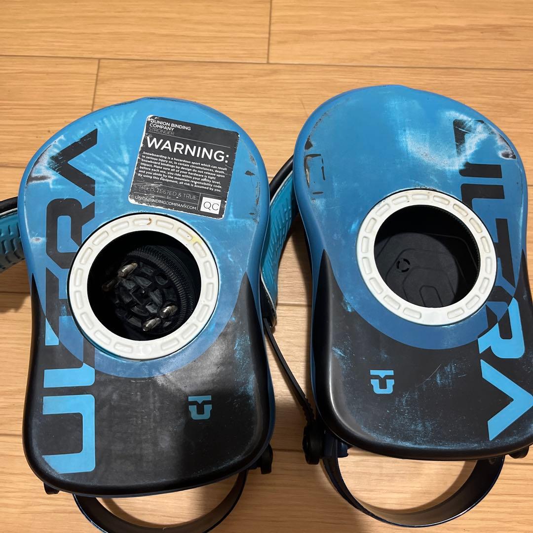 UNION スノーボード ビンディング ネイビー/ブルーMサイズ