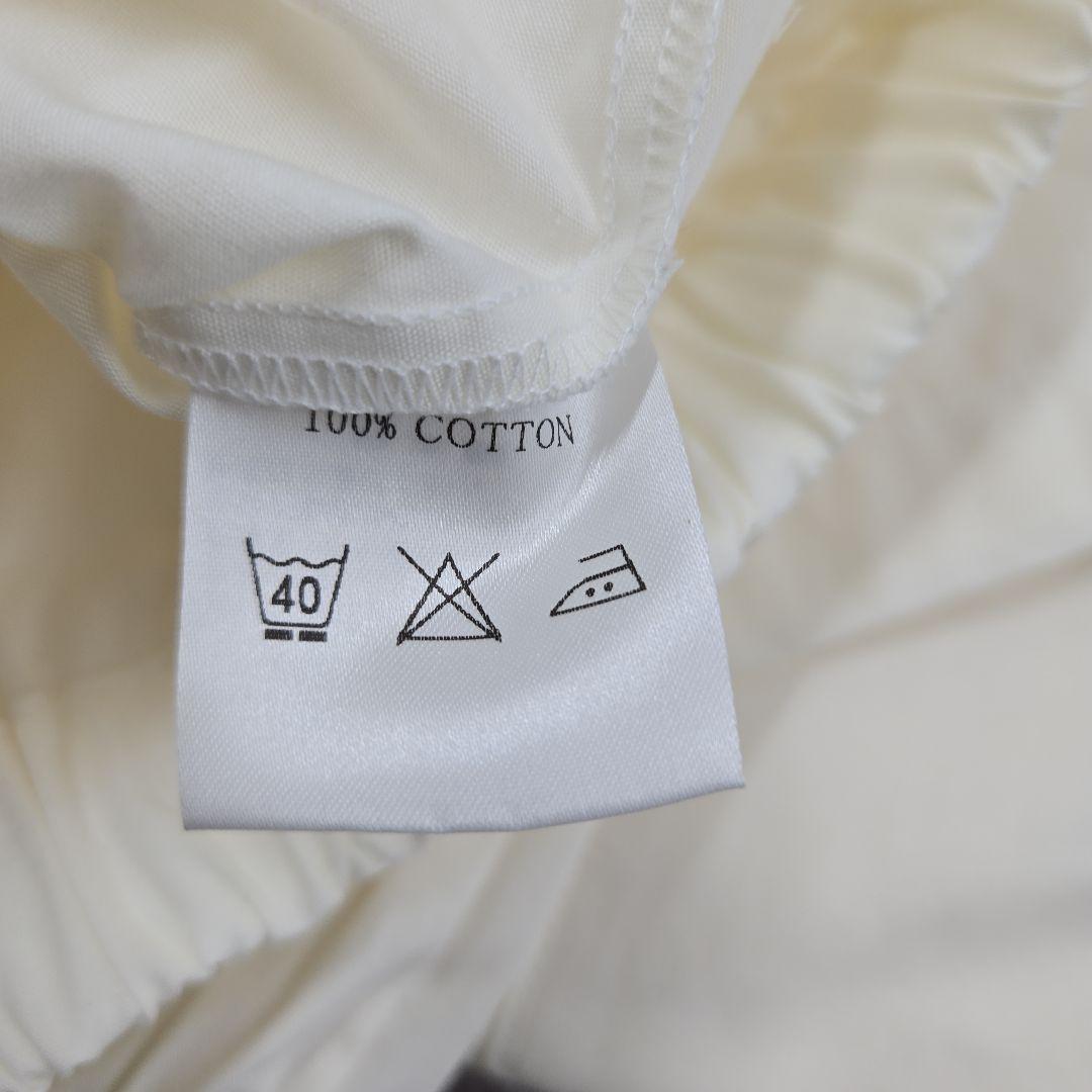 高級パジャマ　上下セット　ホワイト　綿100　長袖　日本製　カッシーナ